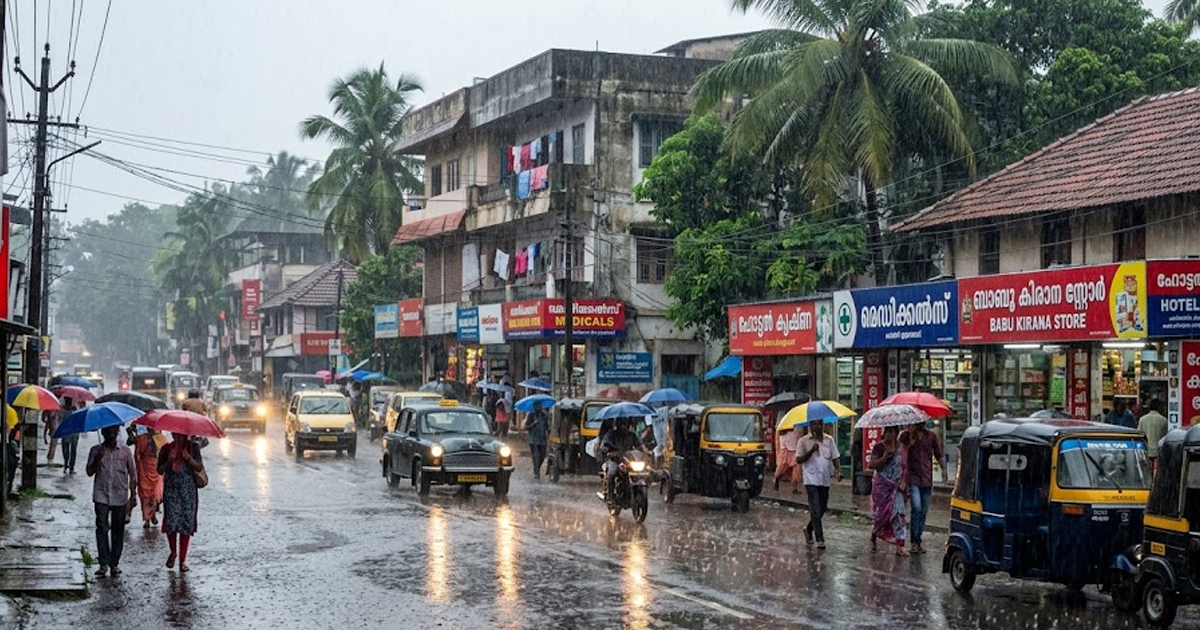 മഴ കനക്കുന്നു; തെക്കന്‍-മധ്യ കേരളത്തില്‍ ഇന്ന് യെല്ലോ അലര്‍ട്ട്