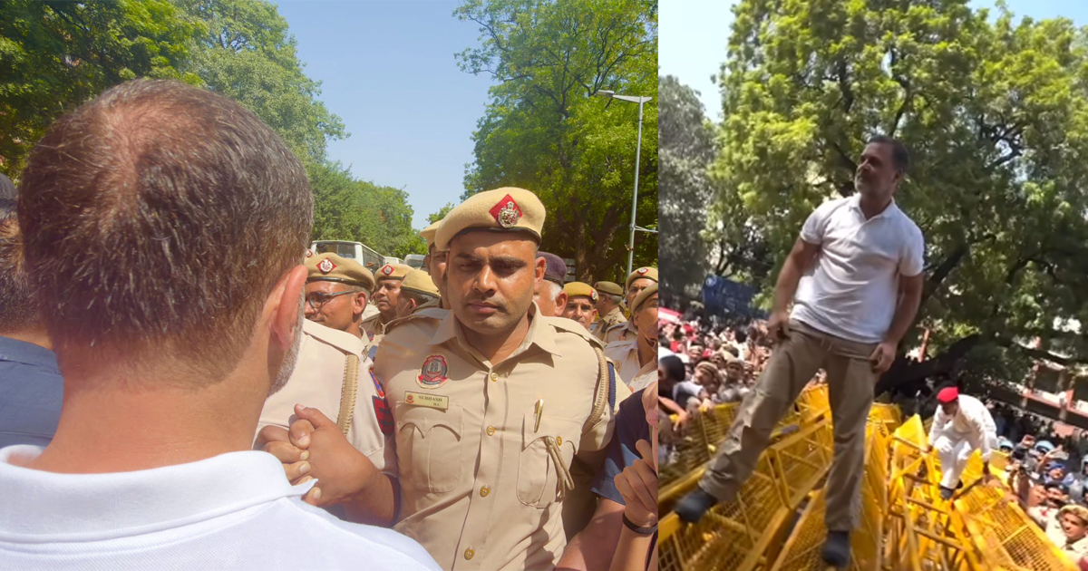 'ഇവിടെ ഇരിക്കരുതെന്നാണ് പൊലീസ് പറയുന്നത്, എങ്കില്‍ ഞങ്ങള്‍ എവിടെ പോകണം?': കമ്മീഷനെ കാണാതെ പിന്നോട്ടില്ലെന്ന് രാഹുല്‍ ഗാന്ധി