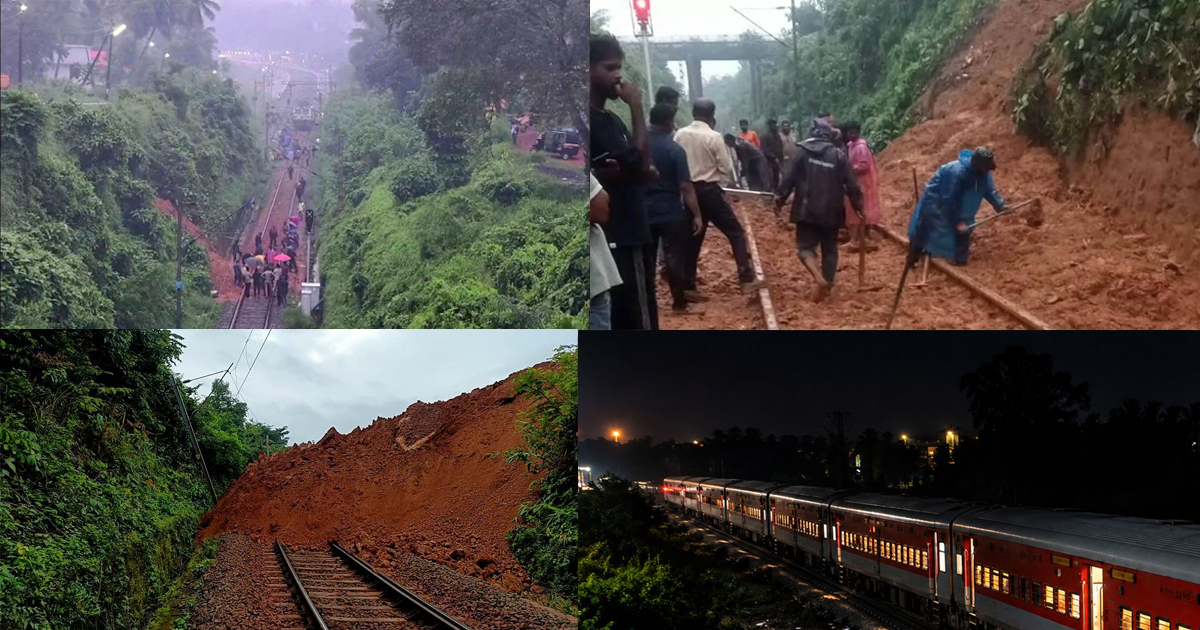 പാറശ്ശാലയിൽ റെയിൽവേ ട്രാക്കിലേക്ക് മണ്ണിടിഞ്ഞു വീണു: ട്രെയിൻ ഗതാഗതം ഭാഗികമായി പുനഃസ്ഥാപിച്ചു, 6 സർവീസുകൾ റദ്ദാക്കി, പരശുറാം വൈകിയോടും